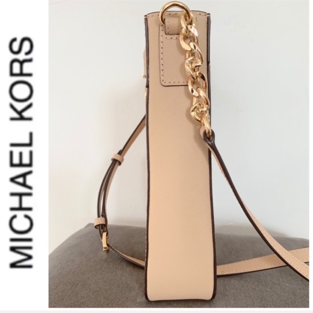 NWT authentic MK leather Hamilton messenger oyster - Picture 4 of 6
